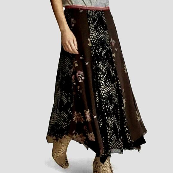 Free People Rock On Snake Print Skirt - Picture 1 of 5